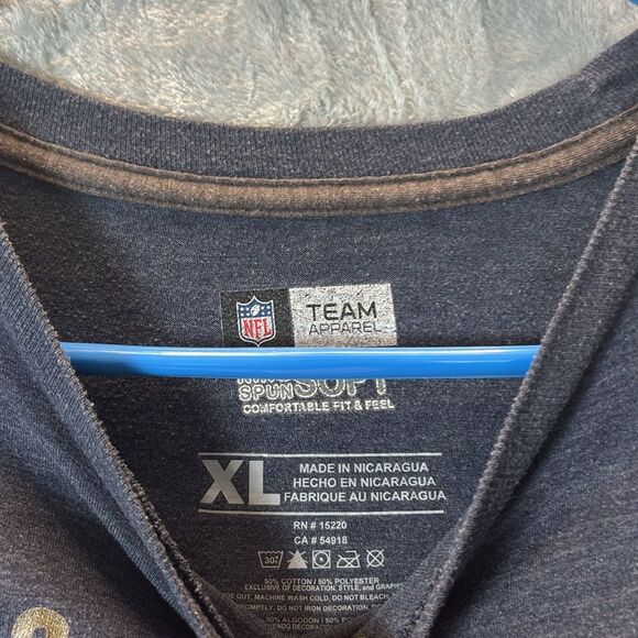 NFL Los Angeles Rams Football soft Blue Short Sleeve TShirt Size XL - Picture 3 of 6